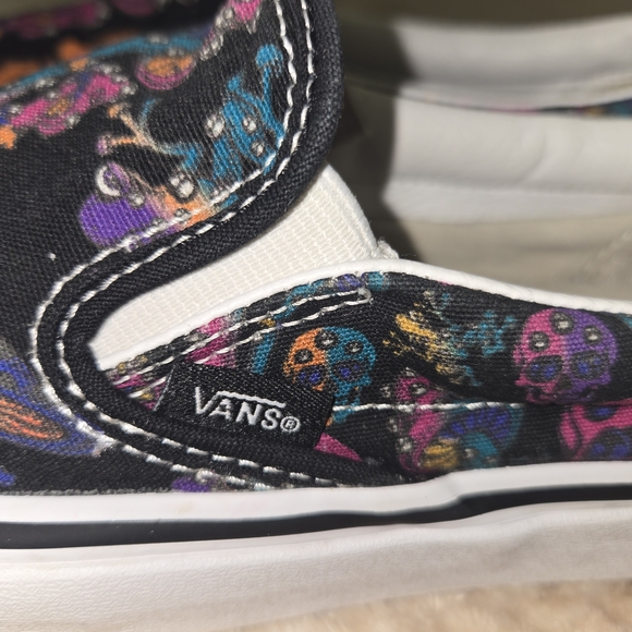 VANS Classic Slip-on Trippy Drip Black Multi Shoes Unisex M 7.5 W 9 - Picture 8 of 14